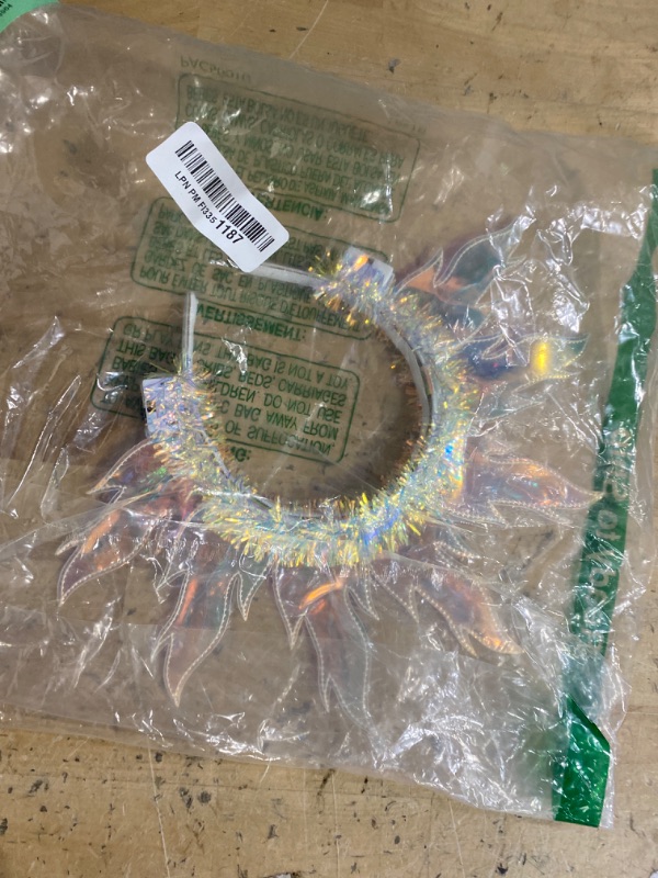 Photo 1 of **LIGHTS DONT WORK** Dresbe  Sun Goddess Headband LED Flame Headbands Fire Halo Party Hair Accessories for Women (Yellow Light)