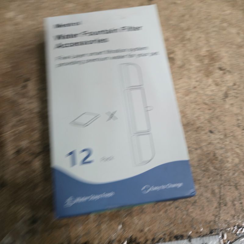 Photo 1 of 12 Packs Replacement Filters for DownyPaws Pet Wireless Cat Water Fountain 84oz/2.5L, Filter for Cat and Dogs Water Fountain DPWFP6(12 filter +12 prefilter)
