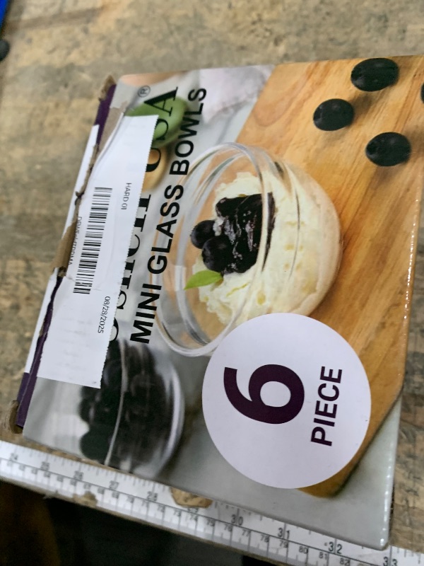 Photo 1 of (missing pieces) Osnell USA Small Glass Cooking Bowls, 4-ounce, Microwave and Dishwasher Safe - Stackable Glass Mise en Place Ramekins Set of 6