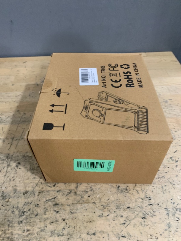 Photo 1 of ***(PARTIAL SET)***Tryme 118Leds Solar Lights Outdoor Clip Motion Sensor Lights Security Light 3 Modes, 3 Color Temperature, Solar Powered, USB Charging (2 Pack)