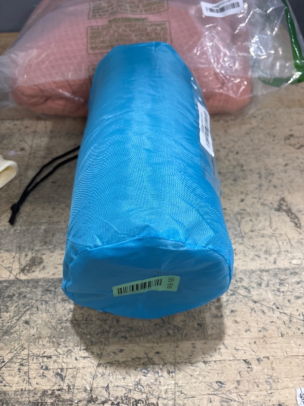 Photo 1 of 1 MIDDLE ONE Travel Pillow for Sleeping Camping, Memory Foam Small Pillow with Breathable Cover for Backpacking, Airplane, Car (17.5 x 12 Inch)