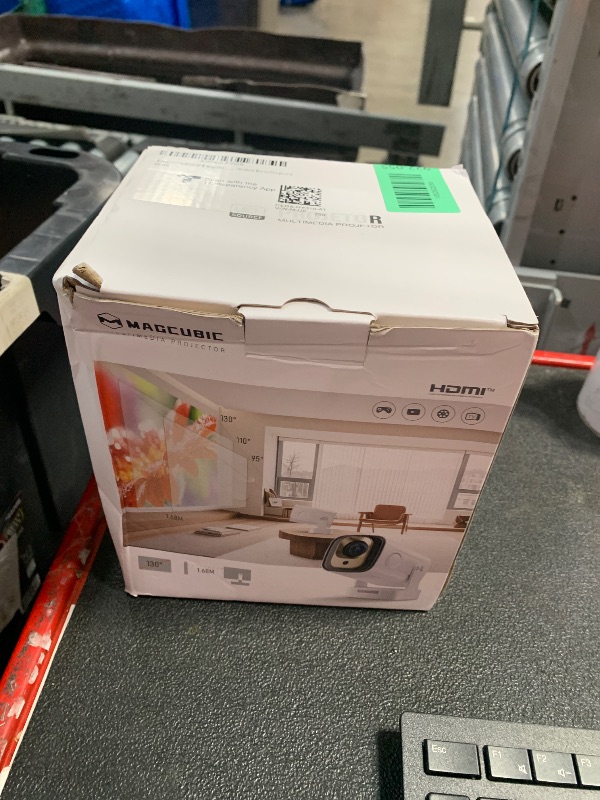 Photo 1 of ?Auto Focus&1080P?Magcubic Mini Smart Projector with 4K Support, Portable Projector with Wifi and Bluetooth, 5W Speaker, Built in Apps, Voice Control, Outdoor Movie Projector