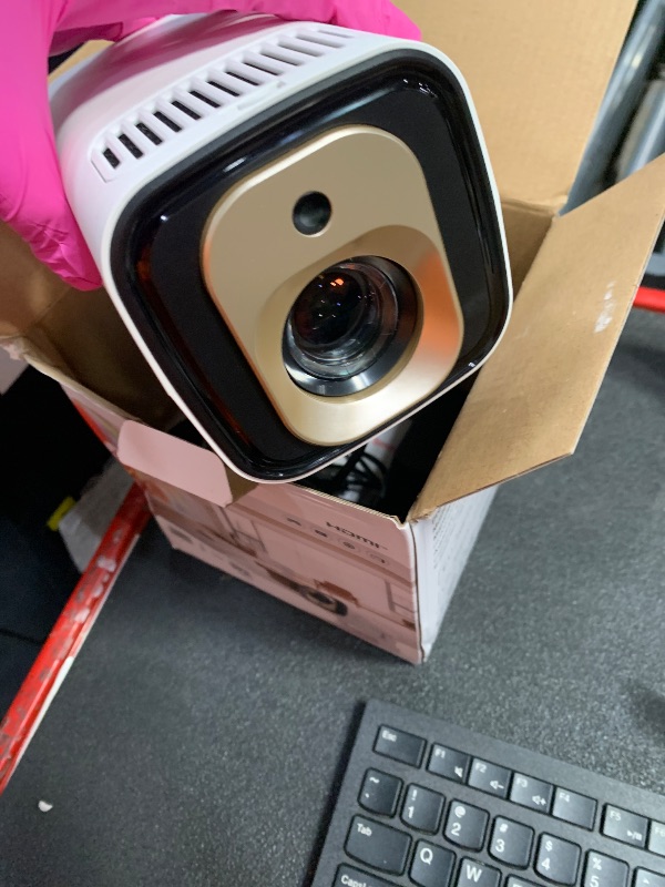 Photo 1 of ?Auto Focus&1080P?Magcubic Mini Smart Projector with 4K Support, Portable Projector with Wifi and Bluetooth, 5W Speaker, Built in Apps, Voice Control, Outdoor Movie Projector