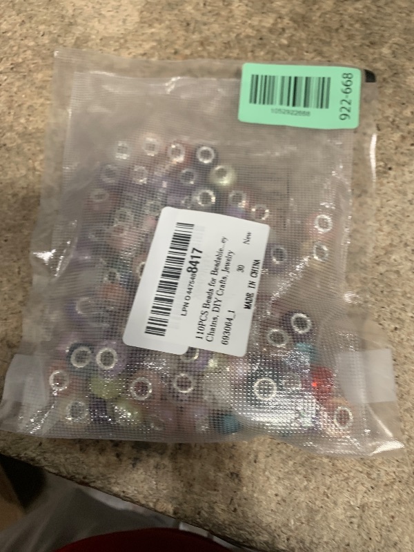 Photo 1 of 110PCS Beads for Beadable Pens, Acrylic Colored Mixed Pen Beads Making for Pens, Bracelets, Key Chains, DIY Crafts, Jewelry