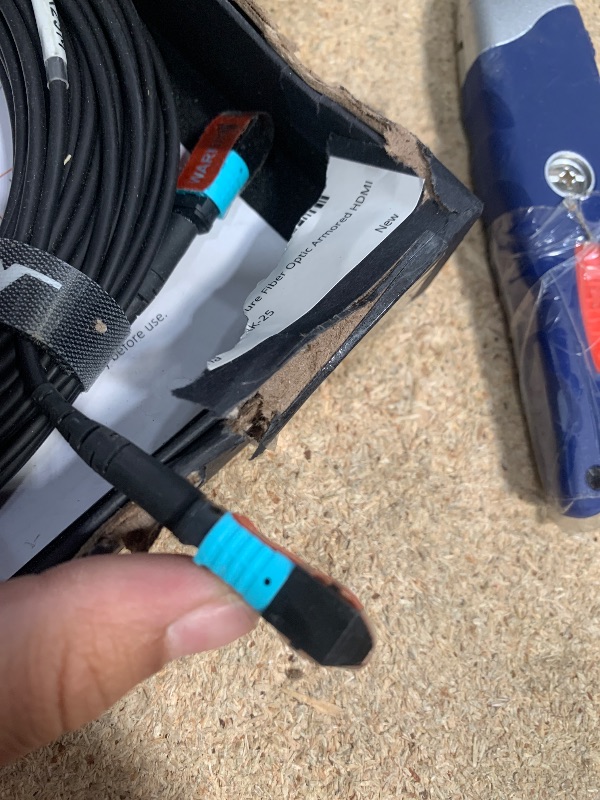 Photo 1 of ***CABLE ONLY***RUIPRO 8K Detachable Full Fiber Optic Armored HDMI 2.1 Cable 85FT, Ultra High Speed 48Gbps, Support 8K@60Hz 4K@120Hz, Dynamic HDR, eARC, Compatible with PS5/Xbox/Blu-ray/TV/Monitor/Projector