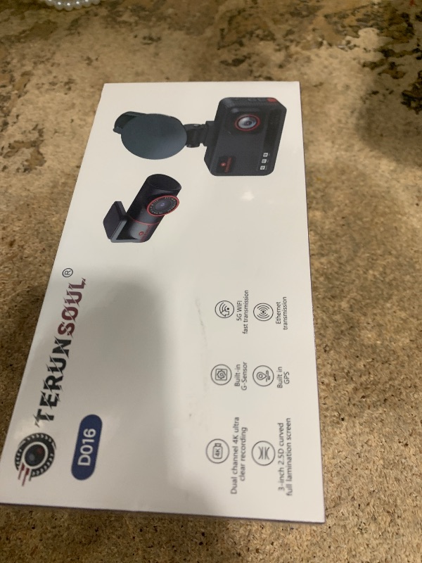 Photo 1 of **FACTORY SEALED IN PLASTIC***
TERUNSOUl 4K+4K Dash Cam Front and Rear, Free 128GB Card Included, 5.8GHz WiFi Dash Camera for Cars, Built-in GPS, G-Sensor, 170°Wide Angle, 3" IPS Screen, 24H Parking Mode, Support 512GB Max