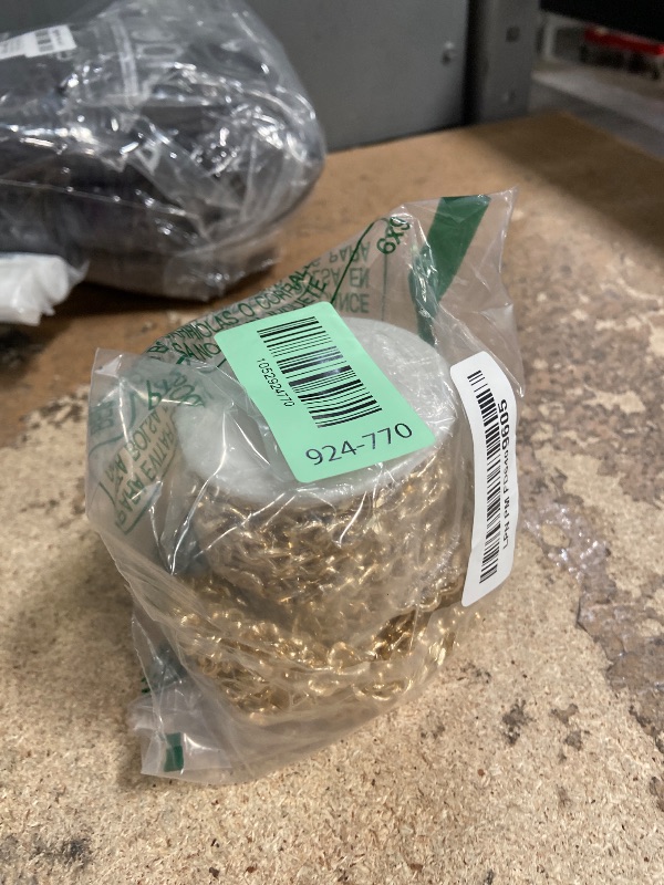 Photo 1 of [33ft] Gold Chain for Jewelry Making, 8.3mm Wide Gold Aluminum Curb Link Chain Roll Bulk for DIY Jewelry Making Craft