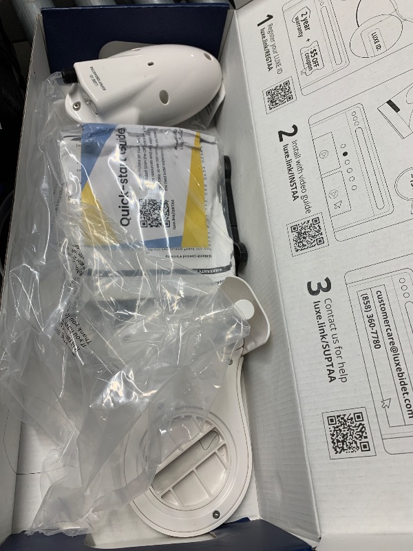 Photo 1 of (see all  images) LUXE Bidet NEO 120 - Self-Cleaning Nozzle, Fresh Water Non-Electric Bidet Attachment for Toilet Seat, Adjustable Water Pressure, Rear Wash (Blue)