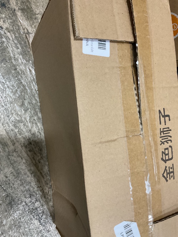 Photo 1 of 13 Inch Strong Lion Statue Figurine Sculpture Resin Collectible Gifts for Lion Lover Office Home Decor Desk Accessories Decoration Garden Figurines Outdoor Decor Gold