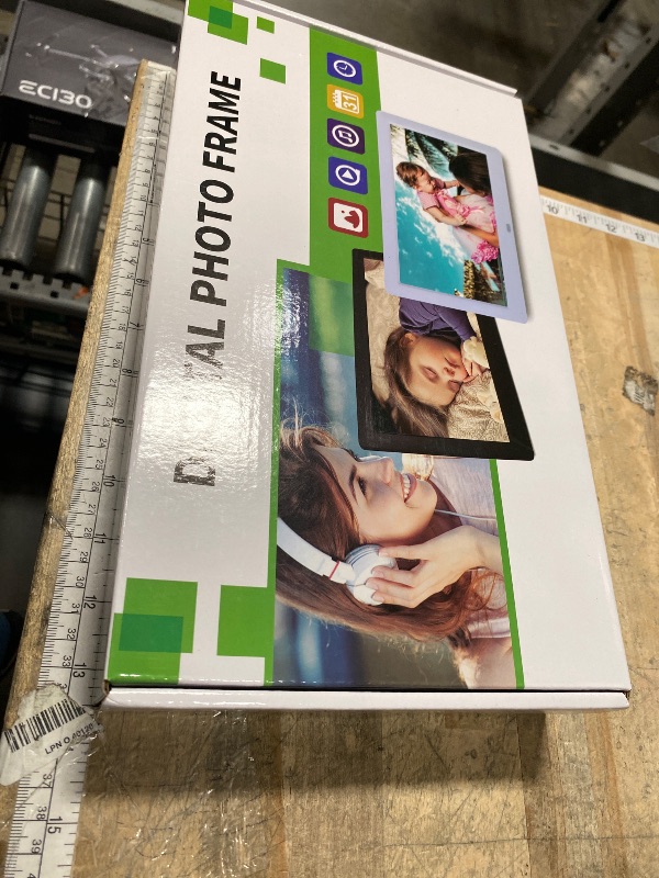 Photo 1 of 10 Inch Digital Picture Frame,Digital Photo Frames IPS HD Screen with Remote Control,Support Video and Music,Slideshow,4 Windows Display,Wall Mountable