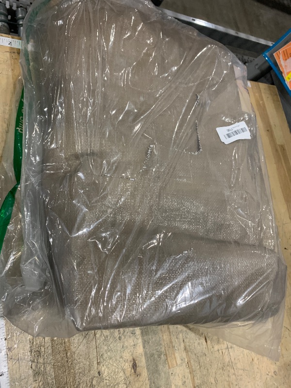 Photo 1 of *** CHECK PHOTOS***    GUARD SHIELD Beige Tarp Heavy Duty Waterproof 12x16 Feet Outdoor Poly Tarps Cover Thick UV Resistant Canopy Tarpaulin with Grommets 10mil