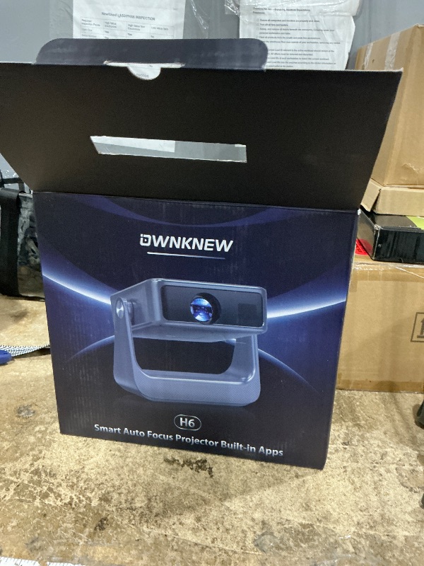 Photo 1 of ?Buit-in Google TV & Voice Control?Smart Projector with WiFi 6 and Bluetooth, 4K Support Movie Outdoor Projectors Compatible with Netflix/Prime Video/YouTube, Auto Focus Home Proyector 180°Stand