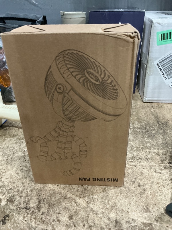 Photo 1 of 4000mAh Portable Stroller Fan with Mist, Rechargeable Mister Fan with Water Spray, 270°Pivoting, Flexible Tripod Clip on Mist Cooling Fans for Disney Travel Beach Outdoor Car Seat Treadmill Golf Cart