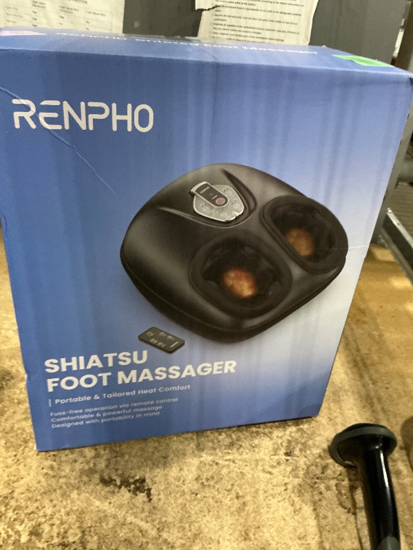 Photo 1 of ***PARTS ONLY***RENPHO Foot Massager Machine with Heat [2026 Upgraded], Shiatsu Foot Massager for Plantar Fasciitis, Birthday Gifts for Women, Wireless Control, 2026 New Upgraded, BK