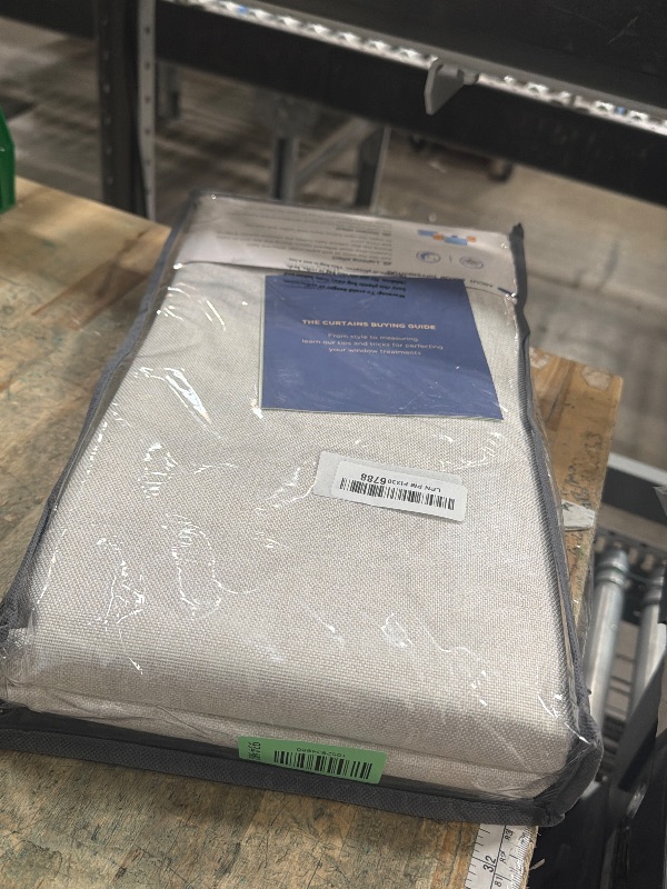 Photo 1 of 100% Blackout Shield Linen Blackout Curtains for Bedroom 96 Inches Long, Back Tab/Rod Pocket Living Room Drapes, Thermal Insulated Blackout Curtains 2 Panels Set, 50" W x 96" L, Beige