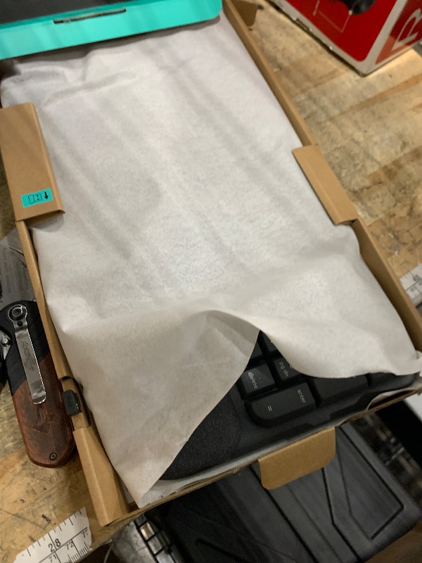 Photo 1 of ***POSSIBLY FOR PARTS/UNTESTED*** Logitech Wave Keys Wireless Ergonomic Keyboard with Cushioned Palm Rest, Comfortable Natural Typing, Easy-Switch, Bluetooth, Logi Bolt Receiver, for Multi-OS, Windows/Mac - Graphite