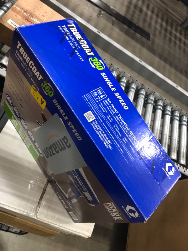 Photo 1 of ***(PARTS ONLY/ MISSING PARTS/ NON FUNCTIONAL)***Graco 26D280 TrueCoat 360 Single Speed Paint Sprayer, Corded Electric, (Blue/White)