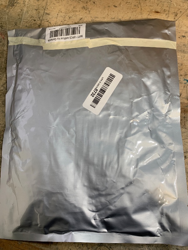 Photo 1 of 12 Pack Fake Vines for Room Decor Artificial Ivy Garland with Clip Green Flowers Hanging Plants Faux Greenery Leaves Bedroom Aesthetic Decor for Home Garden Wall Wedding