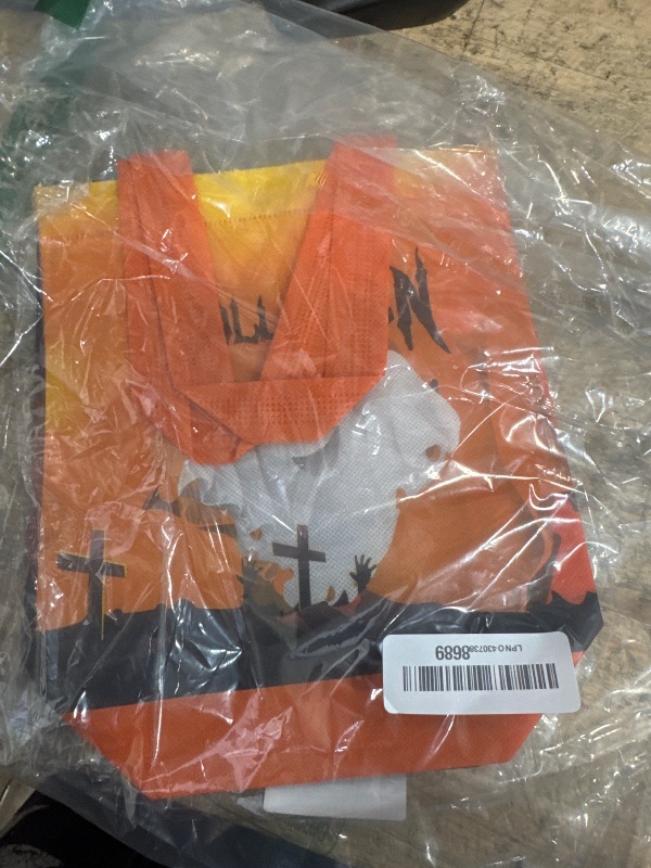 Photo 1 of ***2 BAGS ONLY***   DECEED 16PCS Happy Halloween Tote Bags,8 Pattern Trick or Treat Bag with Handle,Halloween Bags For Kids,Goodie Bag for Party Supplies