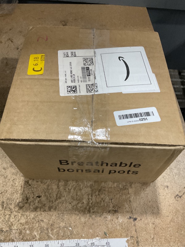 Photo 1 of ***POT ONLY /PLANT NOT INCLUDED**** TINYVISTA 8.26” Large Bonsai Pots with Drainage Breathable Rough Pottery Planter Sand-Textured Short Legs Bonsai Tree Pots Ceramic for Indoor Plants Succulent