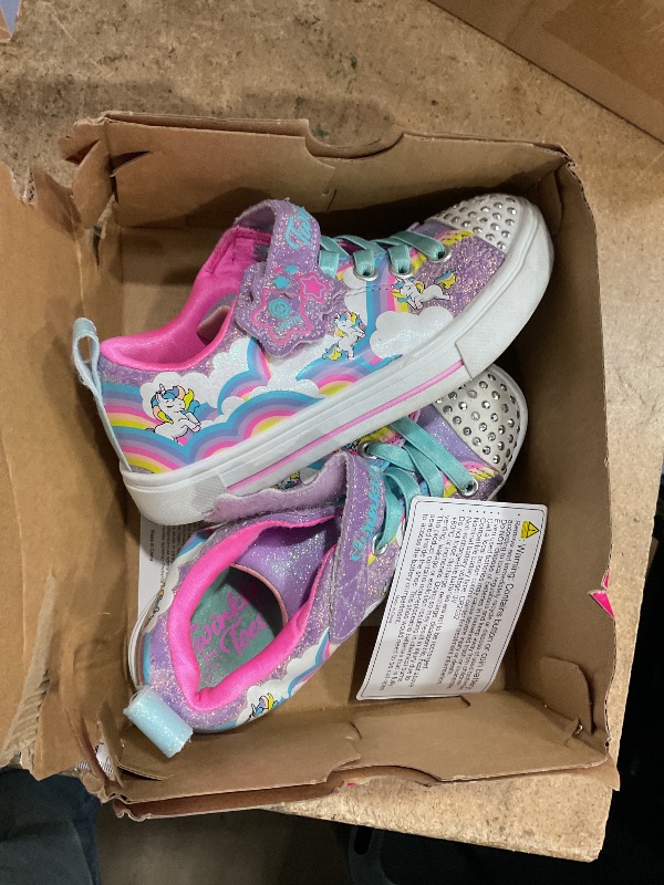 Photo 1 of ***DIRTY*** Skechers Kids Twinkle Sparks - Jumpin' CLOU Sneaker, Lavender/Multi, 8 Toddler