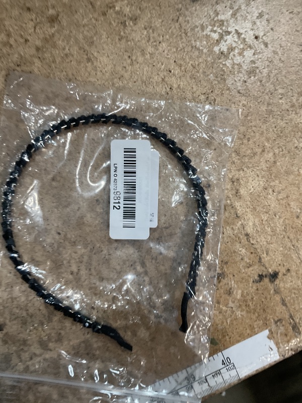 Photo 1 of "Crystal Beaded Headband for Women, Fashion Super Shiny Women Two Rows Black Crystal Beads Headband Girls Headwear Rhinestone Beaded Hair Band Hair Accessories Women's Fashion Headbands Care "