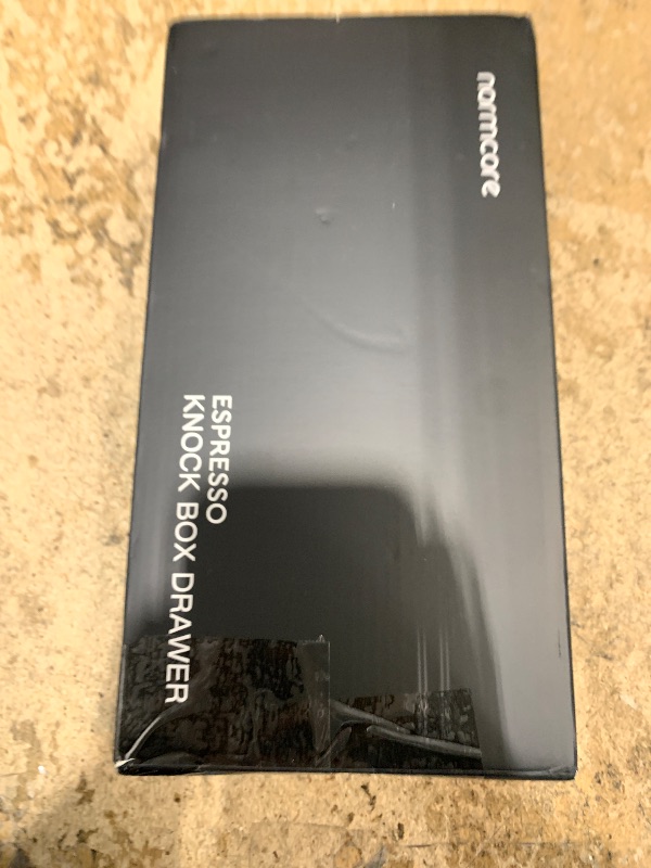 Photo 1 of ***DIRTY*** Normcore Espresso Knock Box, Coffee Knocker Drawer with Genuine American Walnut Handle, Under Grinder Knock-out Drawer, Removable Knock Bar and Non-Slip Base, 304 Stainless Steel, Size: S, White