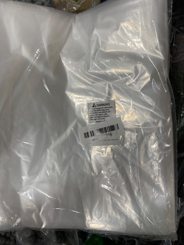 Photo 1 of 2 Pcs 98.4 x 59 Inches Large Balloon Bags for Transport, Big Plastic Balloon Storage Bag,Clear Balloon Drop Bag, Giant Carrying Storage Bags for Wedding Birthday Party Supplies