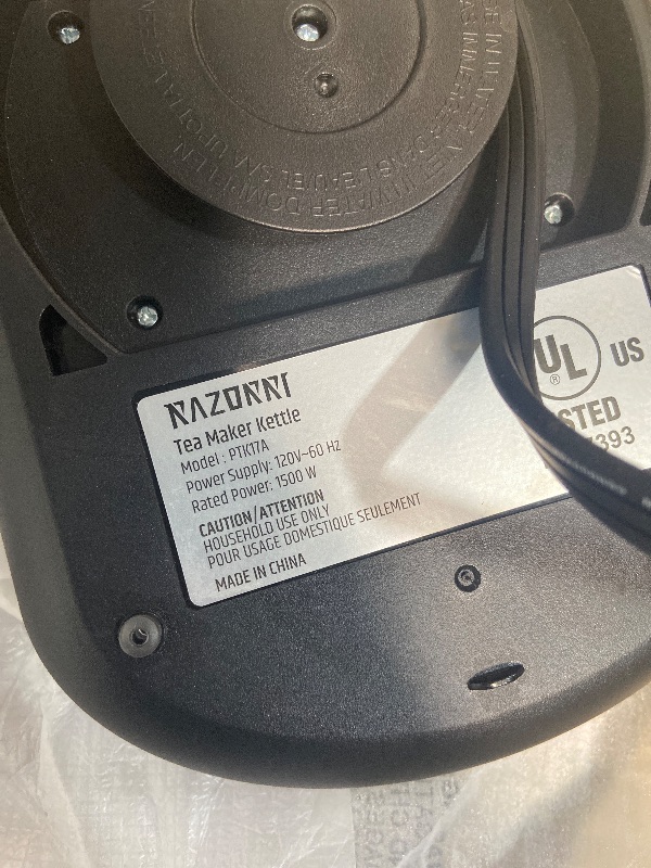 Photo 1 of (used)(see all images) Razorri Electric Tea Maker 1.7L with Automatic Infuser for Tea Brewing, Stainless Steel Glass Kettle, Presets for 5 Tea Types 