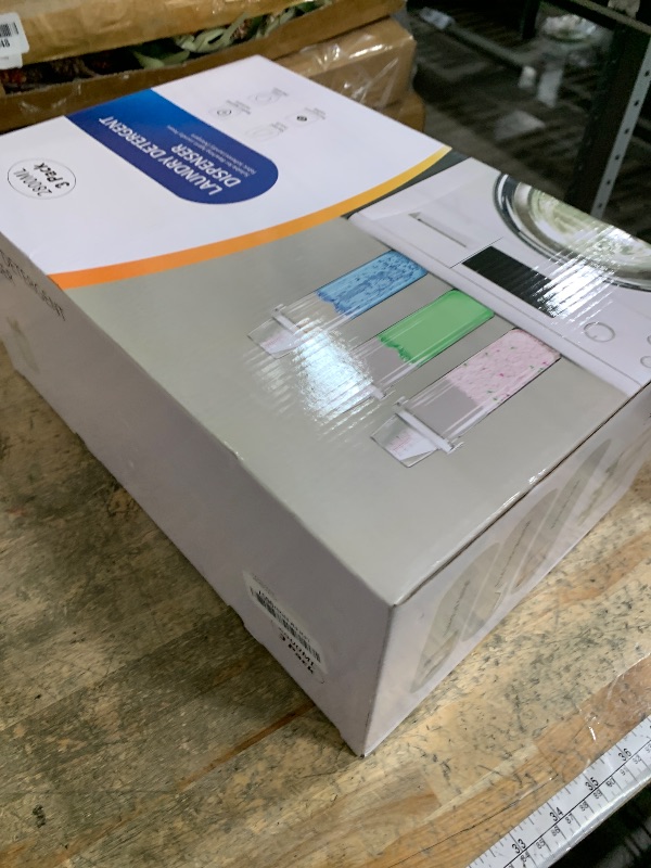 Photo 1 of [3 Pack] Liquid Laundry Detergent Dispenser for Laundry Room Organization and Storage, 95oz Large Capacity Laundry Soap Containers with 12 Removable Labels, BPA Free & PET Plastic Clear