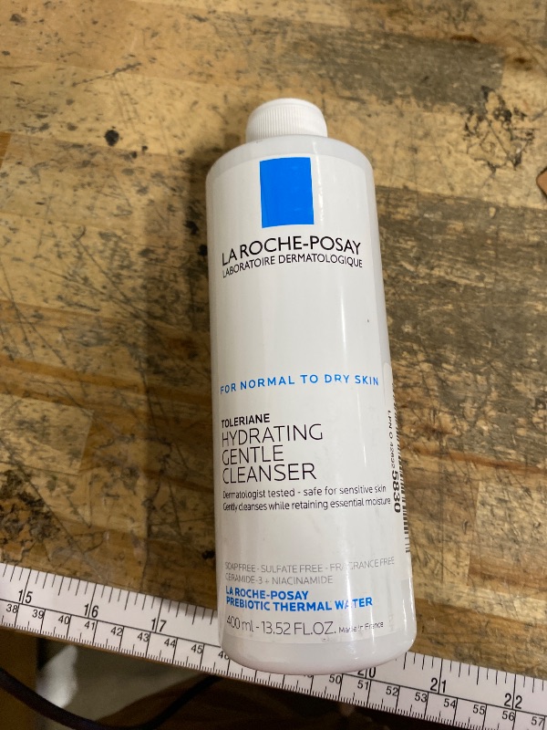 Photo 1 of *NO NOZZLE**
La Roche-Posay Toleriane Hydrating Gentle Face Cleanser, Daily Facial Cleanser with Niacinamide and Ceramides for Sensitive Skin, Moisturizing Face Wash for Normal to Dry Skin, Fragrance Free