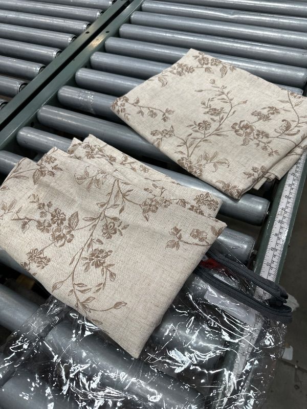 Photo 1 of 100% Blackout Shield Linen Blackout Curtains for Bedroom 96 Inches Long, Back Tab/Rod Pocket Living Room Drapes, Thermal Insulated Blackout Curtains 2 Panels Set, 50" W x 96" L,Cream