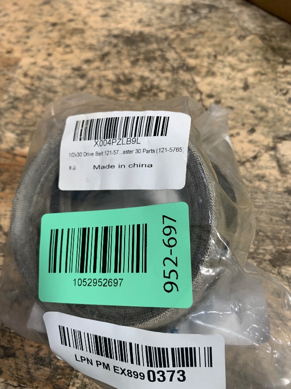 Photo 1 of 1/2x30 Drive Belt 121-5765, Replace Exmark Toro Turfmaster Mower 30" Deck 20199 20200 20975 20976 20977 20978 22205TE 22210, 121-5765 Kevlar Mower Belt for Exmark 30" Models (121-5765)