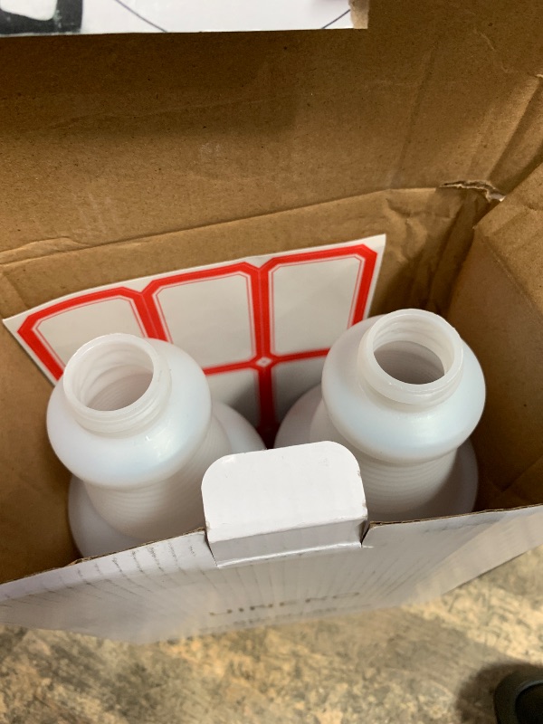 Photo 1 of *** missing the tops ***   Plastic Spray Bottle, Empty Spray Bottles (2 Pack 24 Oz), All-Purpose Sprayer for Cleaning Solutions, Hair Spray, Bleach, Planting, BBQ, Mist & Stream Water Spraying Bottle with Adjustable Nozzle