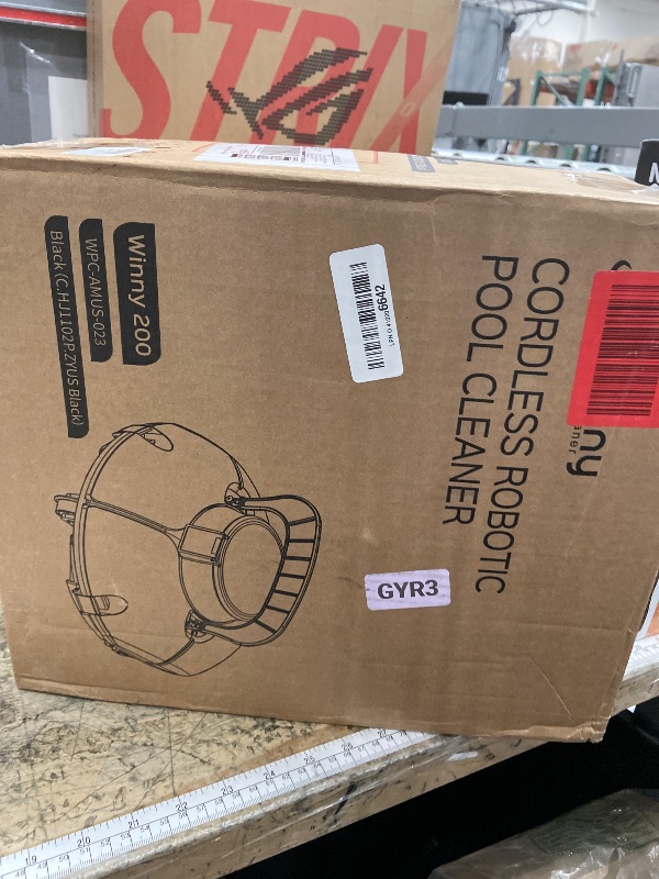 Photo 1 of (PARTS/SCRAP) Cordless Robotic Pool Cleaner,Pool Vacuum with Auto- Parking, Lightweight, Ideal for Above Ground Flat Pool up to 645 sq.ft,Black