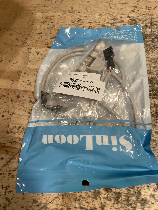 Photo 1 of ?2-Pack Computer Cables & Connectors New 2 Port USB 2.0 Motherboard Rear Panel Expansion Bracket to IDC 9 Pin Motherboard USB Cable Host Adapter