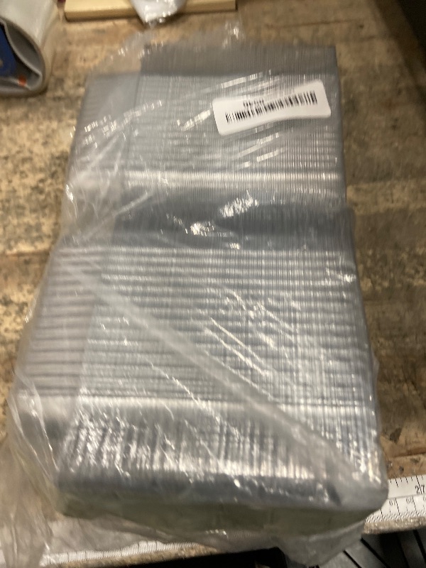 Photo 1 of 100 Pcs Clear Hinged Plastic Containers with Lids,Individual Cake Slice Containers,Square Plastic Food Container,Disposable Clamshell Take Out Containers for Cakes,Cookies,Pasta,Sandwiches,Salad