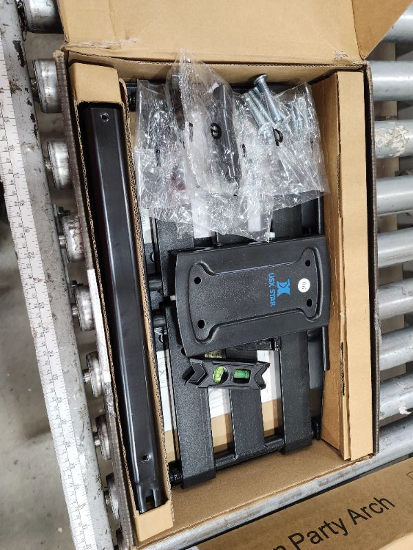 Photo 1 of **************MISSING PARTS-FOR PARTS ONLY**************
USX STAR UL Listed Full Motion TV Wall Mount Bracket for Most 37-86 inch TVs, Swivel Tilt Extension Level TV Mount, Max VESA 600x400mm, Holds up to 132lbs & 16" Wood Studs with Hole Drilling Templat