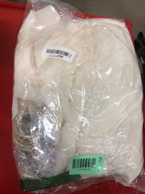 Photo 1 of 10ft x 10ft Ivory Chiffon Backdrop Curtain with Lights String for Parties,2 Panels Sheer Chiffon Curtain Wedding Backdrop with Lights for Baby Shower Birthday Party Ceremony Reception Home Decorations