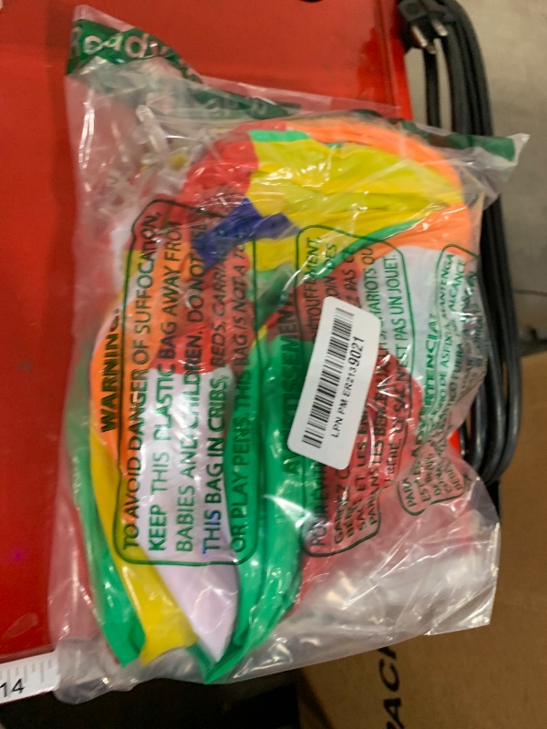 Photo 1 of 12 Inch Rainbow Inflatable Beach Balls for Summer Beach Party Favors Pool Toys Pack of 12