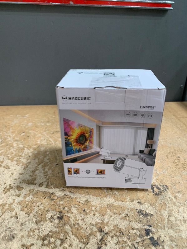 Photo 1 of ***FOR PARTS ONLY ****Magcubic Mini Projector 4K support with WiFi 6 and Bluetooth 5.4, 5w Soundbase Speaker, Auto Vertical Keystone 180°Rotatable Portable Proyector for Home Bedroom Outdoor HY300Pro+