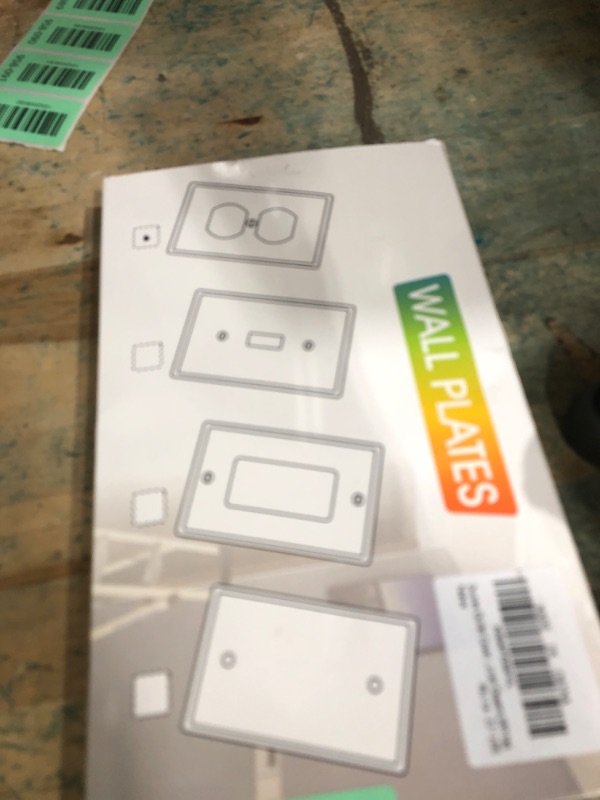 Photo 1 of 12Pack Duplex Outlet Covers Wall Plate, Dual Light Switch Cover, UL Listed, Standard Size 1-Gang 4.53" x 2.76", Unbreakable and High Temperature Resistant Wall Outlet Covers (White)