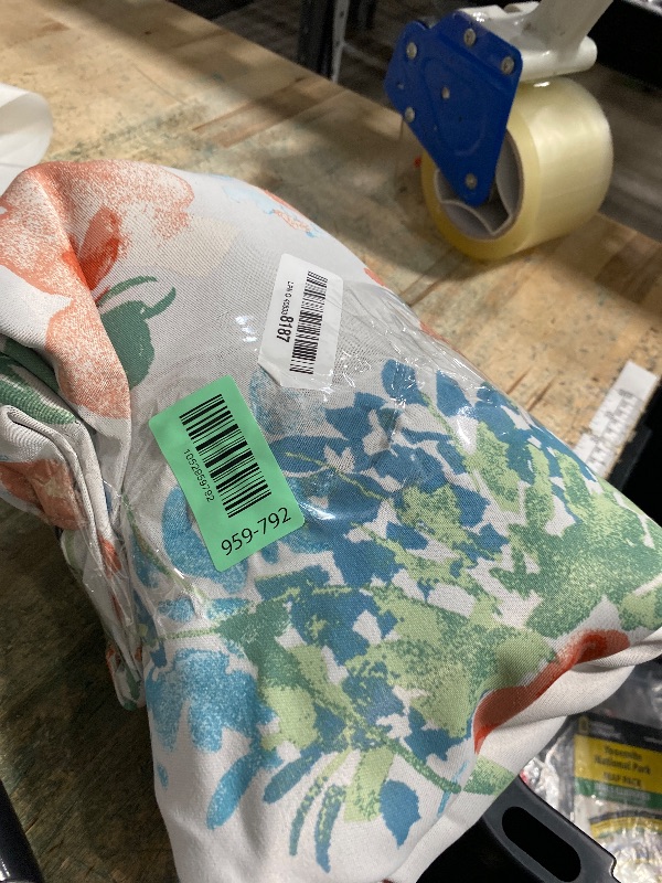 Photo 1 of **PARTIAL SET ONLY 1 PANEL** ugoutry 100% Blackout Red Floral Curtains 54 Inch Long, Blue Room Darkening Privacy Protect Curtain Panels for Bedroom, Energy Saving Watercolor Floral Pattern Window Treatments 2 Pack 52" W