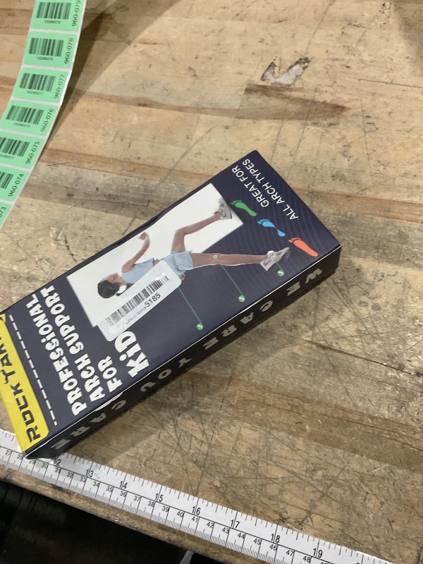 Photo 1 of **UNKNOWN DAMAGES** ROCKTAKIN Kids Arch Support Shoe Insoles, Plantar Fasciitis Orthotics Inserts Strong Support for Children's High Arch, Flatfoot Pain Relief, Posture Improve