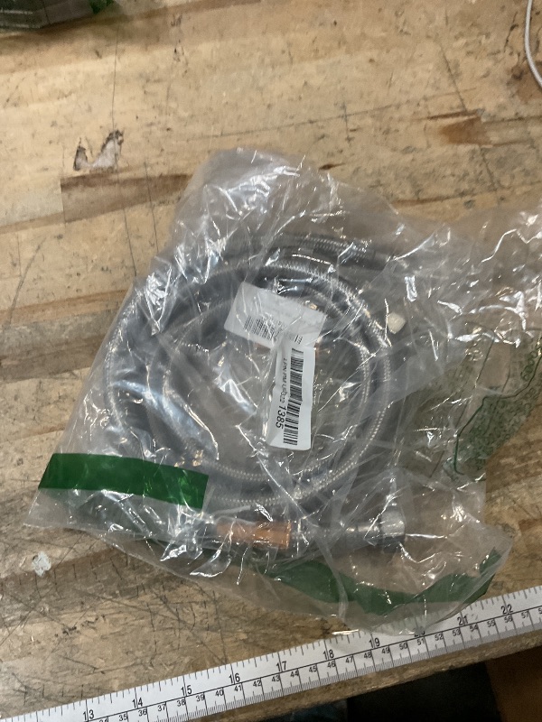 Photo 1 of [2-Pack] PROCURU 36" (3Ft) x 3/8" Comp x 1/2" FIP Faucet Hose Connector, Stainless Steel Braided Supply Line (9SF36-2P)