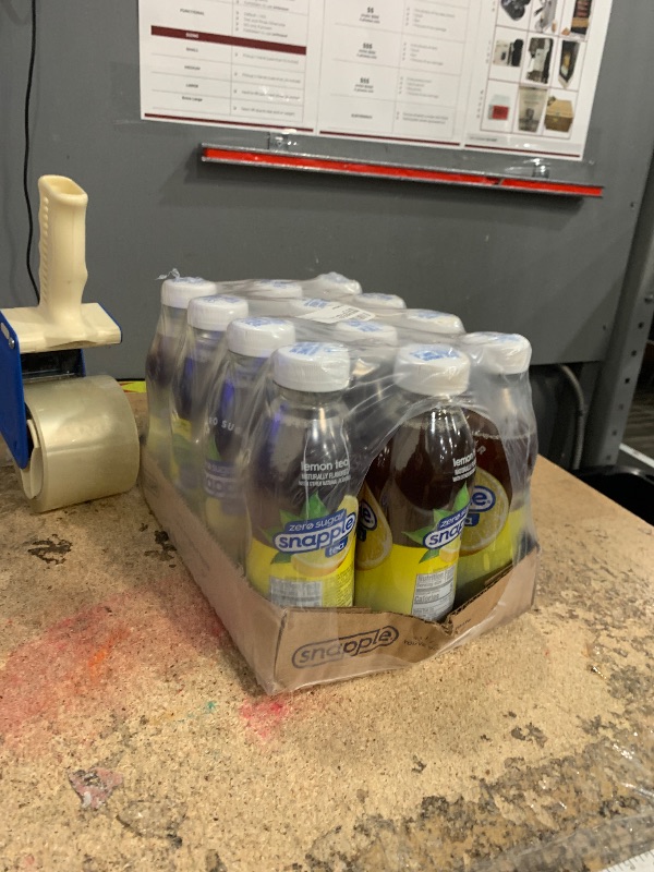 Photo 1 of *12/2025* Snapple Zero Sugar Lemon Iced Tea, 16 fl oz, Pack of 12
