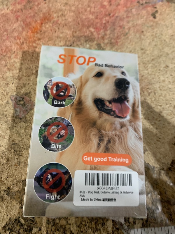 Photo 1 of ***UNTESTED/ UNKNOWN MISSING PIECES/ DAMAGES*** Dog Bark Deterrent Devices, Ultrasonic Anti Barking Device for Dogs, Up to 50FT Long Range Rechargeable Bark Control Safe for Dogs & Human Portable Indoor Outdoor, Dog Training & Behavior Aids