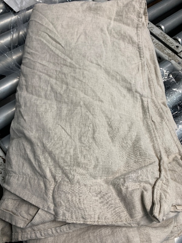 Photo 1 of (missing pillow cases) EVERLY 100% Pure Linen Duvet Cover Set King Size 104X90Inch 3pcs (1 Duvet Cover,2 Pillowcases) Soft and Breathable for All Season