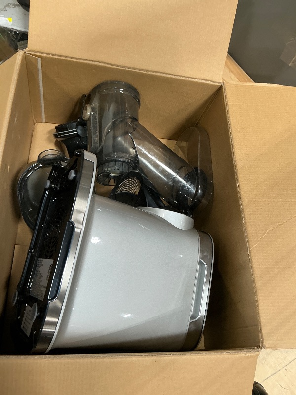 Photo 1 of ***SEE NOTES ****Aeitto Cold Press Juicer Machines, 3.6 Inch Wide Chute, Large Capacity, High Juice Yield, 2 Masticating Juicer Modes, Easy to Clean Slow Juicer for Vegetable and Fruit, Silver