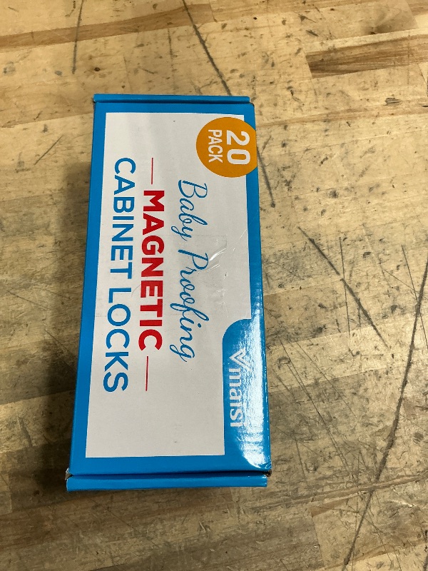 Photo 1 of 20 Pack Magnetic Cabinet Locks Baby Proofing - Vmaisi Children Proof Cupboard Drawers Latches - Adhesive Easy Installation